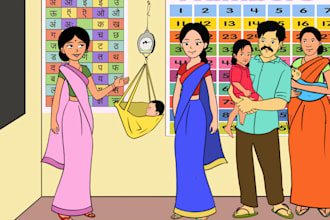 make children book ilustration and poster