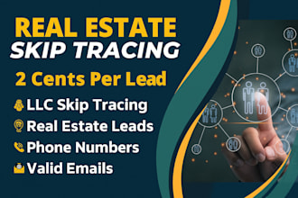 do skip tracing for real estate and llc skip tracing in bulk