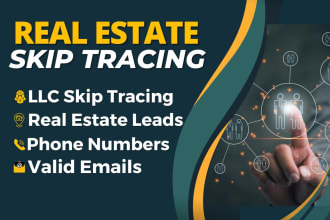 do skip tracing for real estate and llc skip tracing in bulk