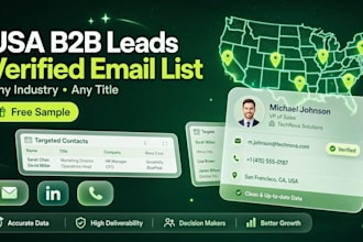 build USA targeted email list building and b2b lead generation