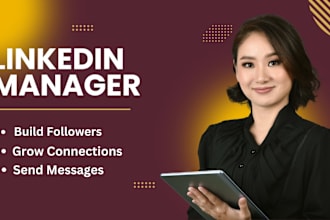 be your linkedin marketing manager and b2b appointment setter