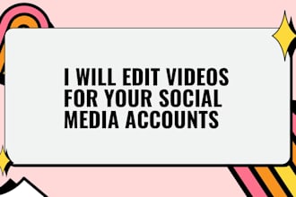 edit videos for your socialmedia accounts