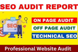 do a website SEO audit report with technical fixes, and competitor analysis