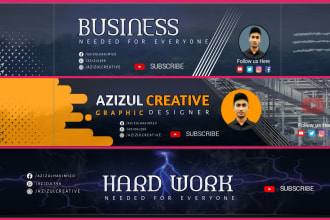 design youtube cover banner professional banner
