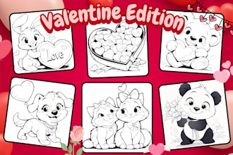draw bold and easy children coloring book page for amazon