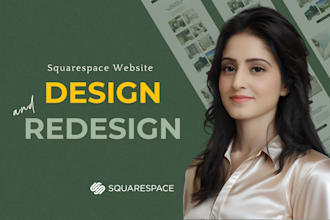 create minimal squarespace website design and redesign