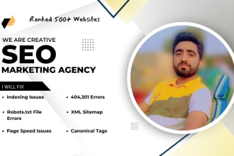 fix google search console, 404, 301 redirects, indexing issues, technical SEO