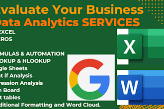 do excel vba macros, data entry, and data analytics