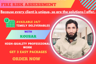 prepare a comprehensive fire risk assessment