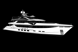 draw silhouette vector line art from your boat, yacht
