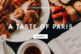 develop restaurant food catering hotel business website