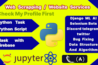 be your python developer, do python home task, api, debug code, build websites