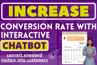 increase website conversion rate by adding an interactive chatbot