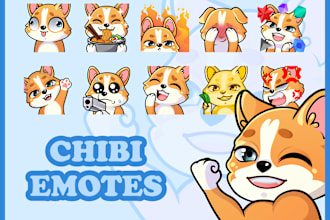 create emotes, badges or stikers for twitch, discord