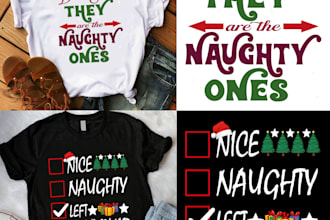 do unique creative christmas t shirt designing