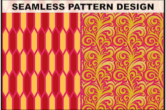 design a seamless pattern design for fabric, wallpaper, and textile print