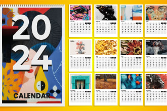 design custom planner, journal, wall and desk calendar