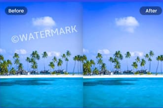 do remove water marks