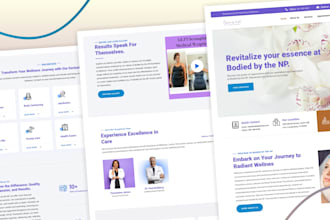 design a modern medical spa, med spa, aesthetics website