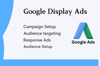 set up google display ads remarketing campaign and display advertising