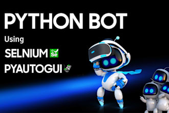 create python bots, scripts, automate jobs