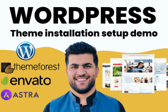 themeforest wordpress theme installation setup same as demo