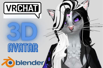 create upload edit 3d character model vrchat furry avatar nfsw fursona