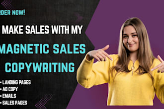 provide sales copywriting for emails, ads, and landing pages