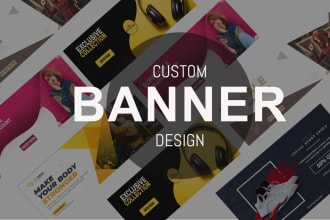 design custom website banners, hero image, headers