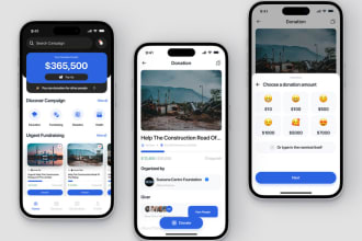 develop crowdfunding app, donation app, charity app, investment app
