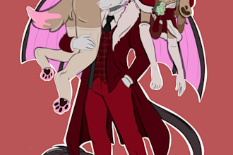draw your furry character, kemono, neko character