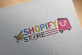 do attractive amazon etsy ebay shopify ecommerce store logo
