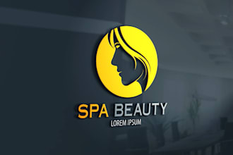 create fascinating massage, therapy, sports, yoga, spa, beauty logo