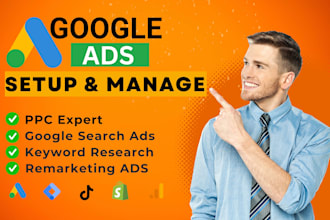 manage your google ads with search,performance max, dynamic and remarketing ads