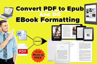 convert pdf to epub and do ebook formatting