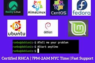 fix or configure and troubleshoot your linux server rhca certified