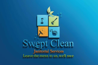design a clean attractive cleaning service logo
