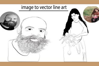 draw picture in a clean stencil, silhouette or line art