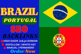 create high quality brazil portugal seo backlinks service