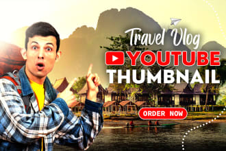 design your travel vlog youtube thumbnail