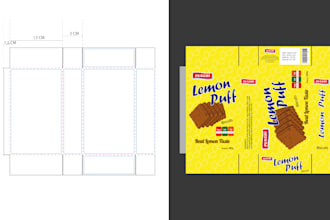 make dyeline templates for custom packaging boxes, bags