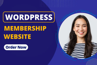 develop wordpress membership website, lms, elearning, online course website