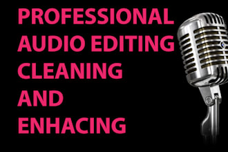 edit, clean and enhance your audio to sound great