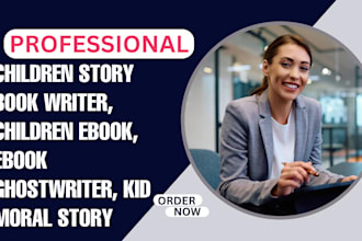 be children story book writer, fiction ebook ghostwriter,  children ebook novel