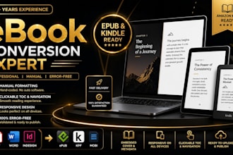 do professional ebook conversion for kindle and epub