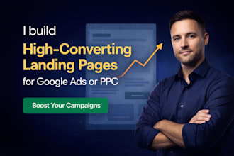 design a high converting landing page for google ads, PPC for leads and calls