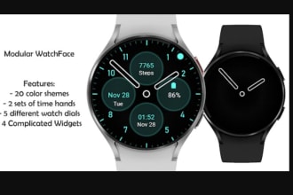 develop wear os watchface with app companion on the phone