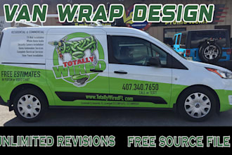 design professional van wrap design, vehicle wrap, car wrap and food truck wrap