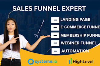 build your sales funnel online course website on gohighlevel system io