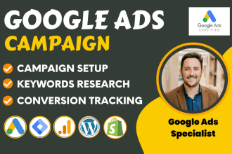 setup manage and optimize your google ads adwords PPC campaign from scratch